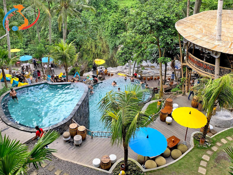 KHÁM PHÁ ĐẢO BALI - KINTAMANI  - D’TUKAD CLUB - THÁC NƯỚC AYUNG